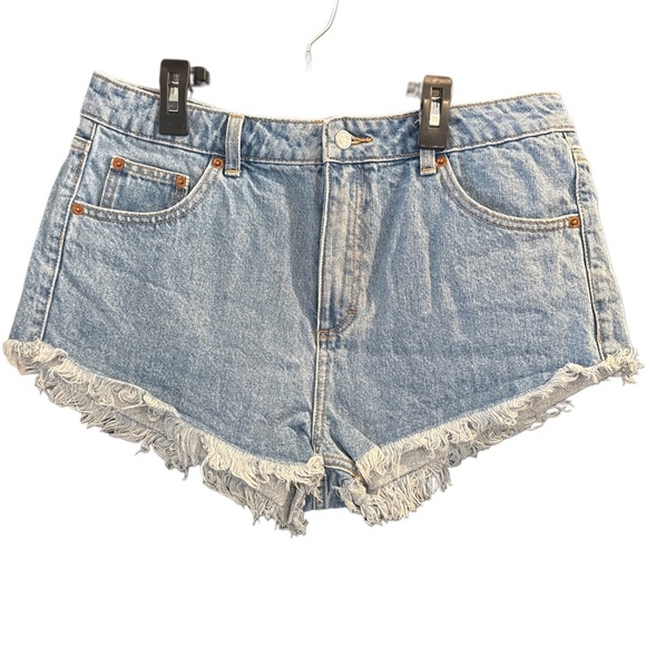 Topshop Pants - Denim Frayed Hem Women Shorts